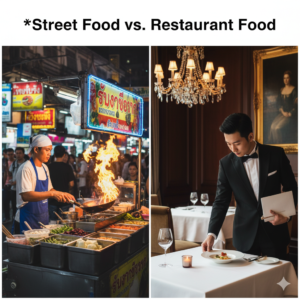 street food vs resturent food